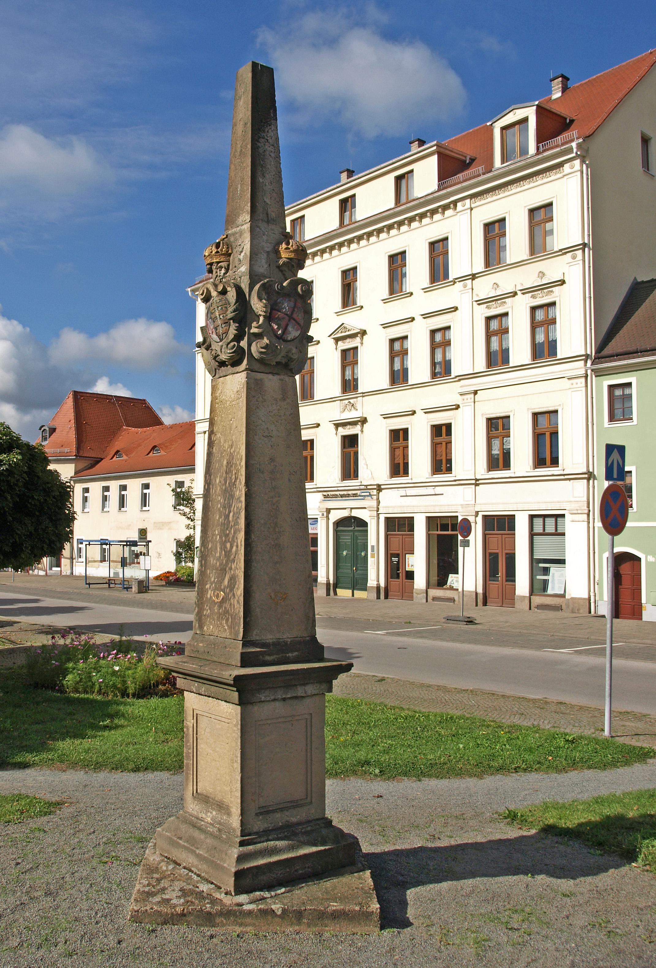 Kursächsische Postmeilensäule Bahnhofstraße Löbau
