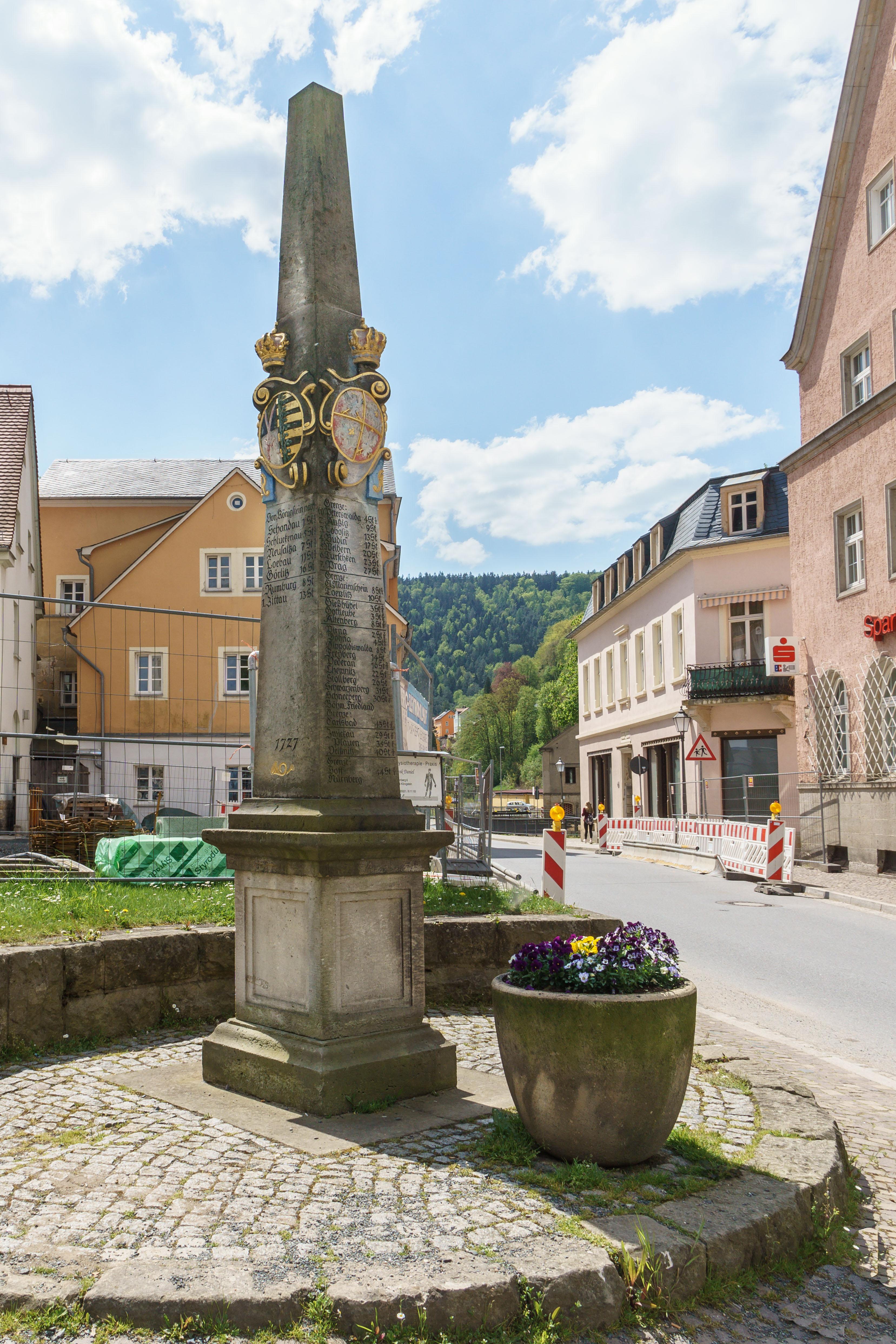 Kursächsische Postmeilensäule Königstein