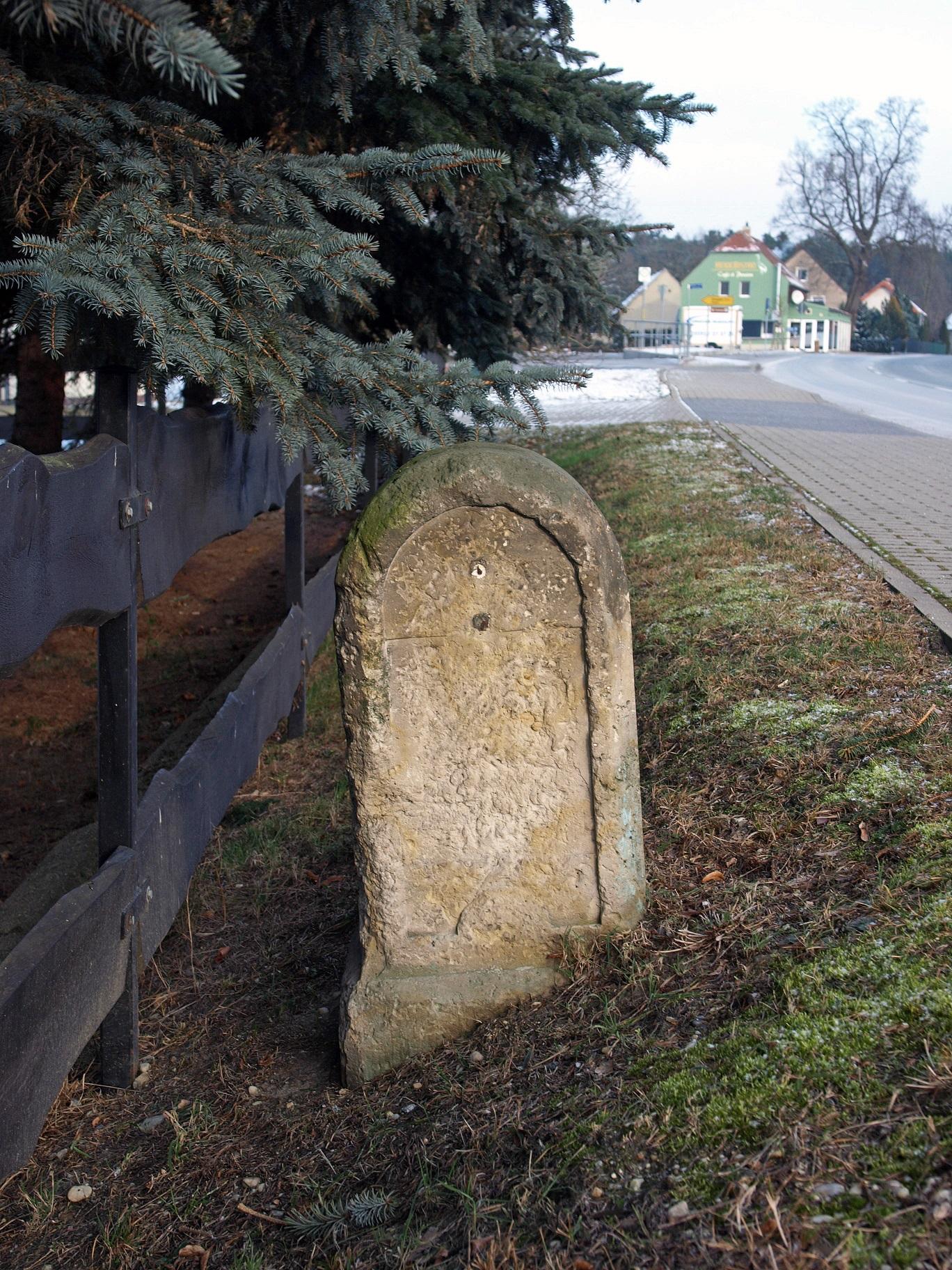 Königlich-Sächsischer Meilenstein Commerau