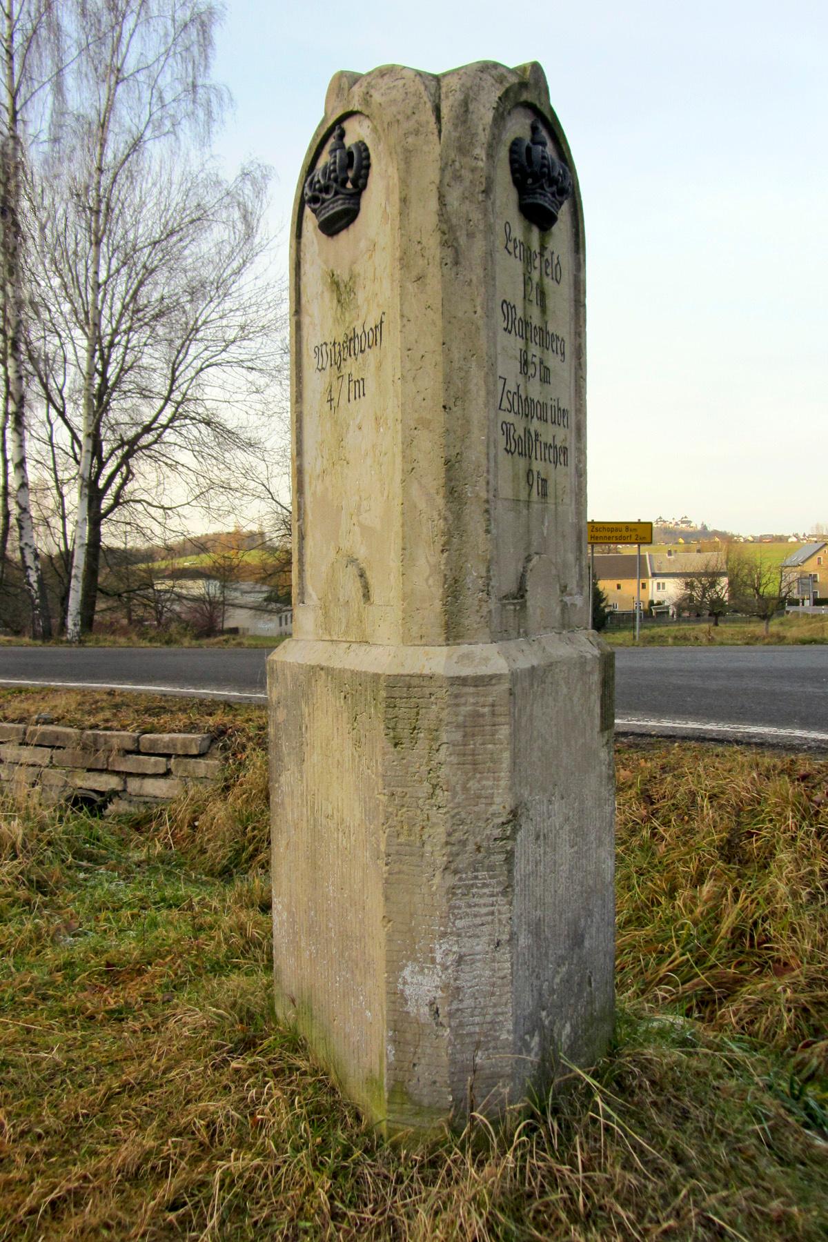 Königlich-Sächsischer Meilenstein Erdmannsdorf