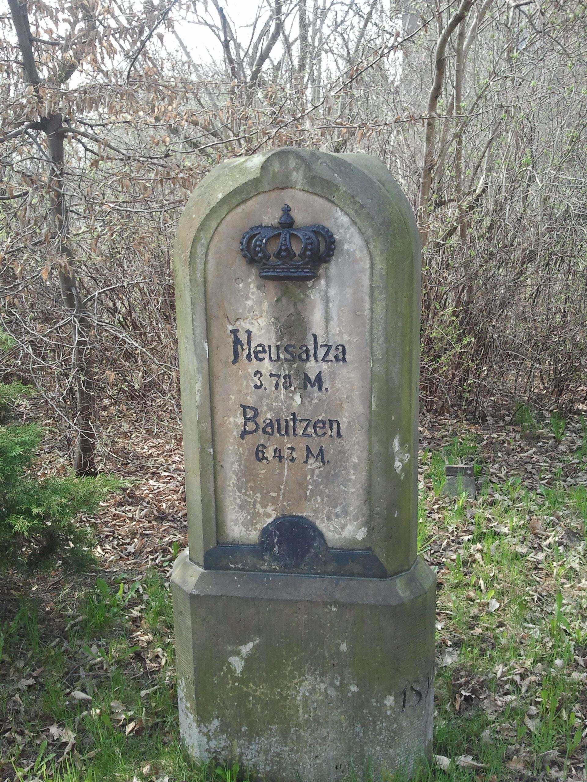 Königlich-Sächsischer Meilenstein Zittau