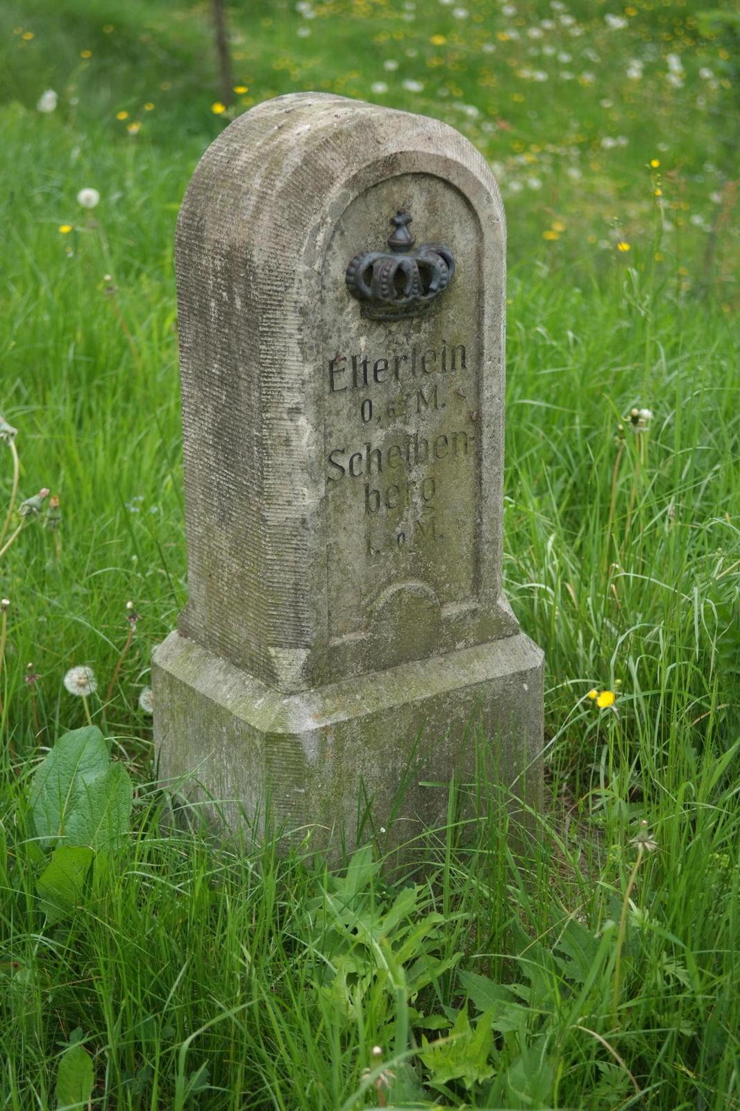 Königlich-Sächsischer Meilenstein Elterlein
