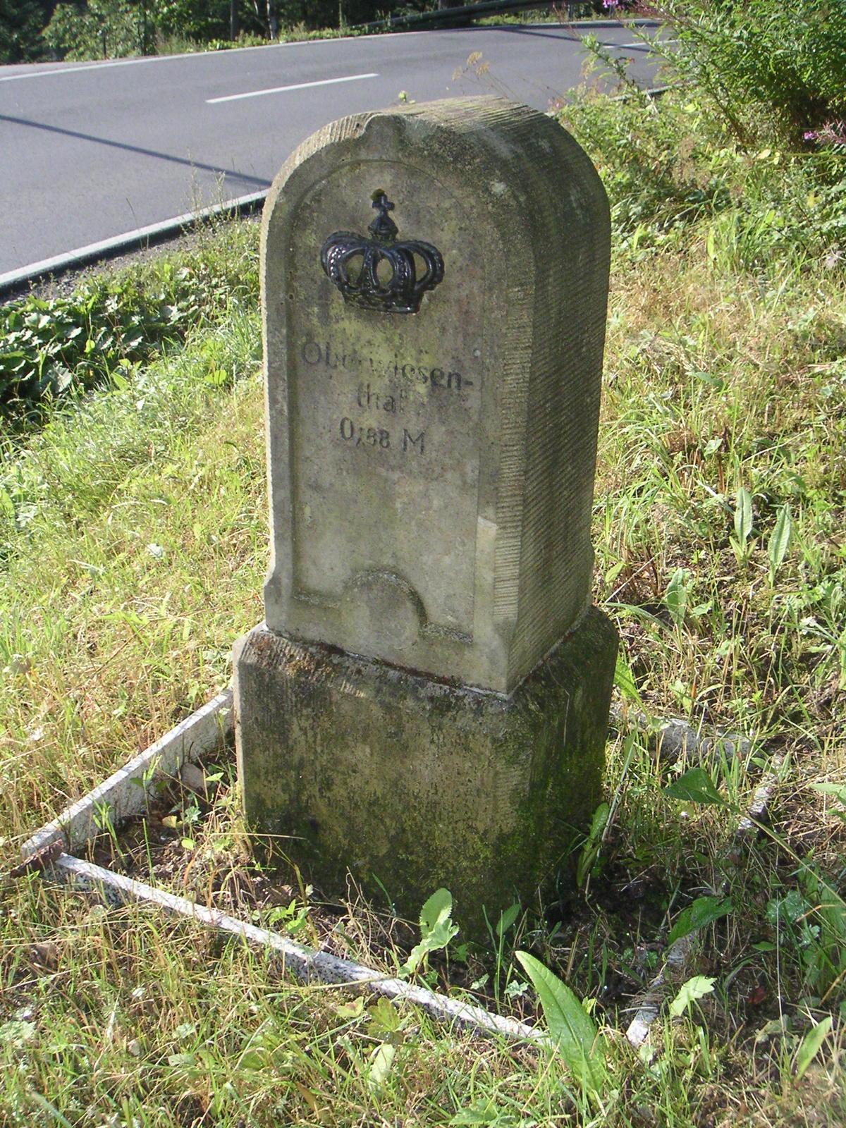 Königlich-Sächsischer Meilenstein Bärenstein B95