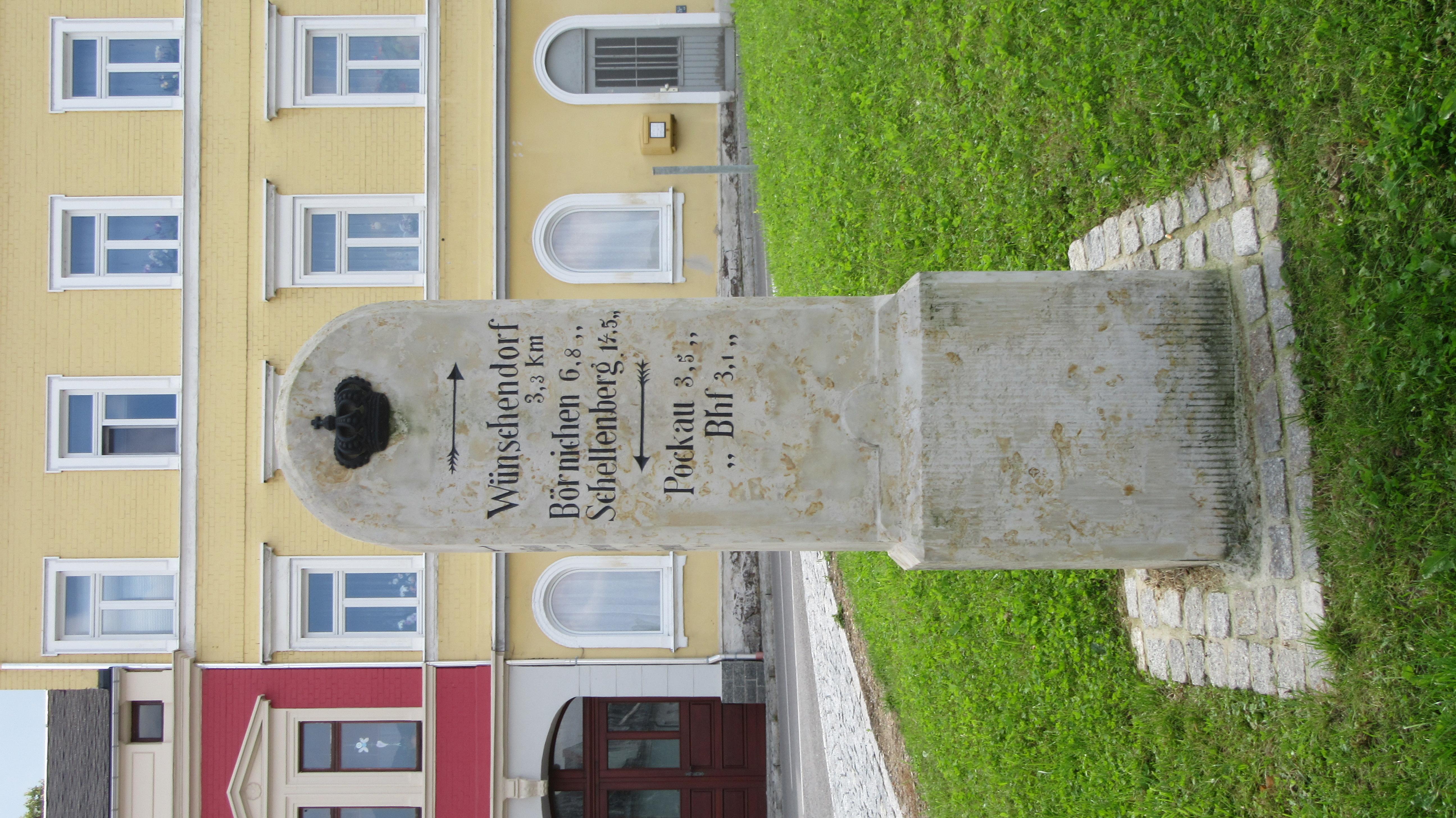 Königlich-Sächsischer Meilenstein Wünschendorf