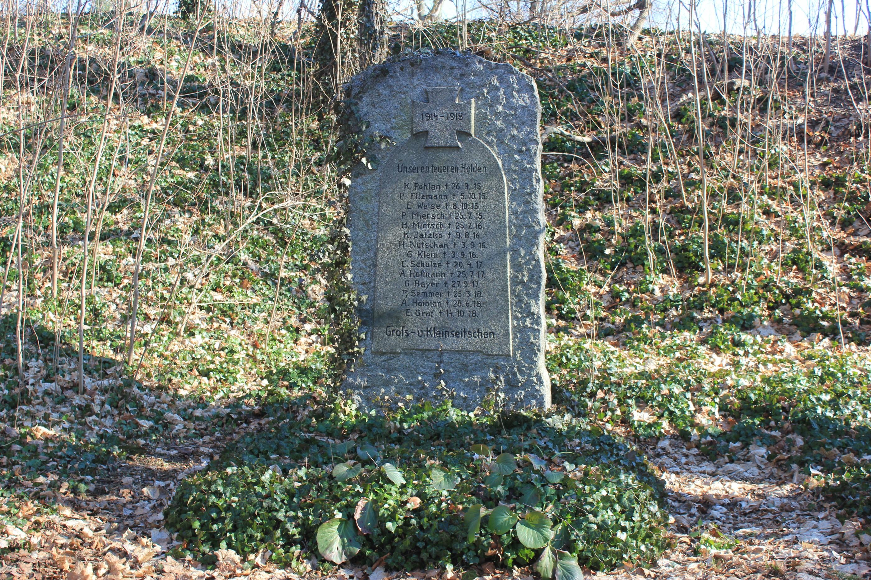 Denkmal für die Gefallenen des Ersten Weltkrieges Schanzenweg