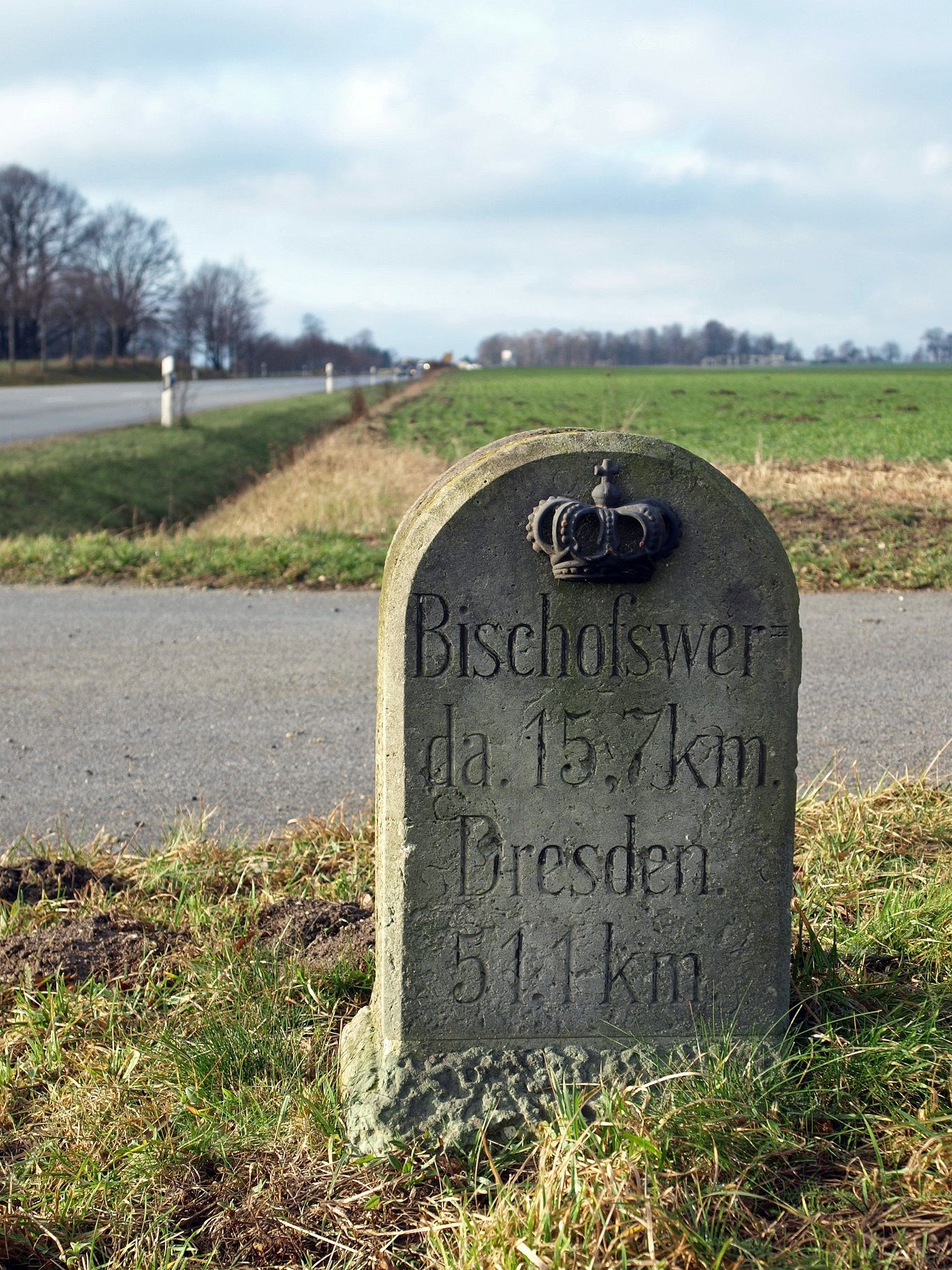 Königlich-Sächsischer Meilenstein Stiebitz