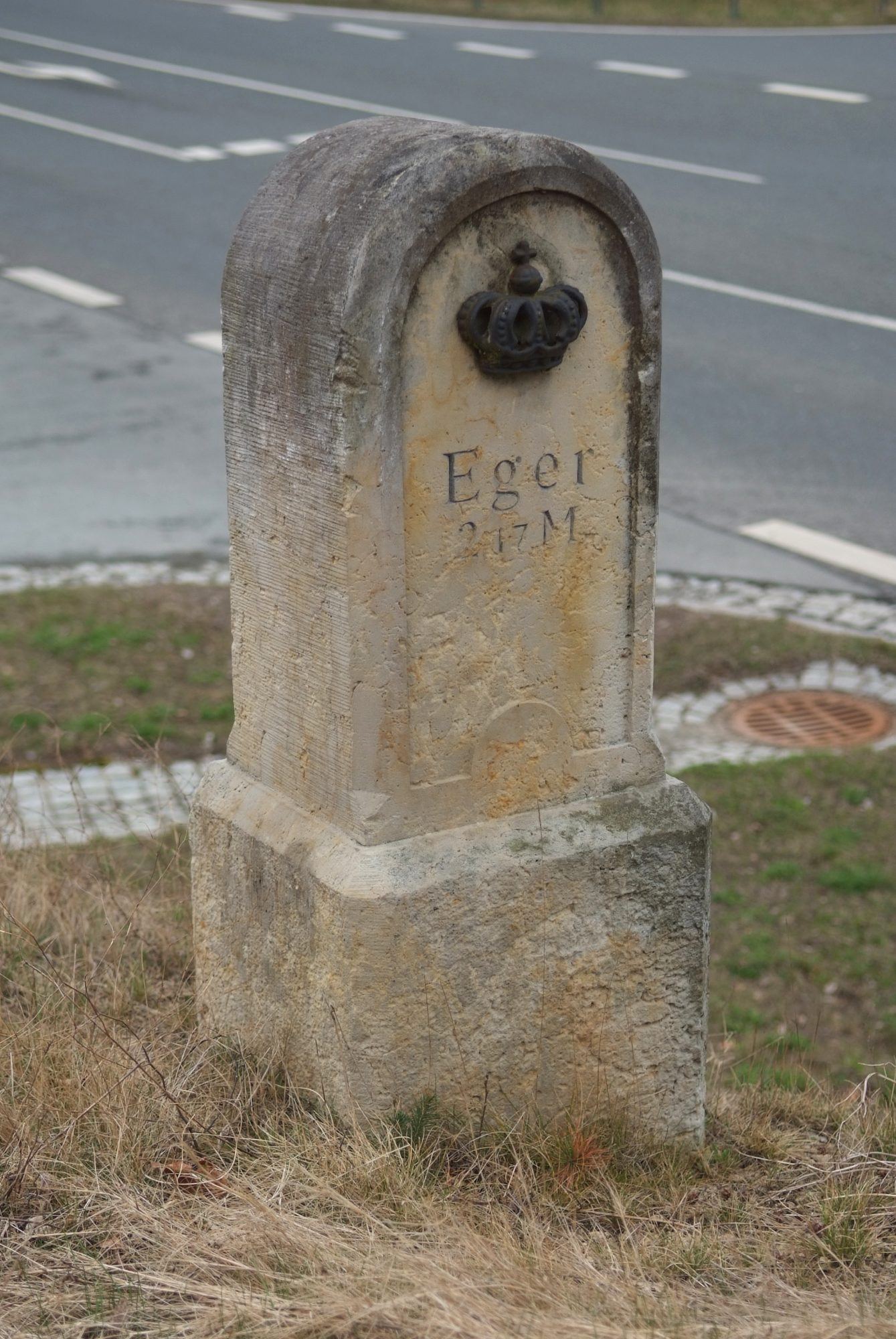 Königlich-Sächsischer Meilenstein Bad Brambach