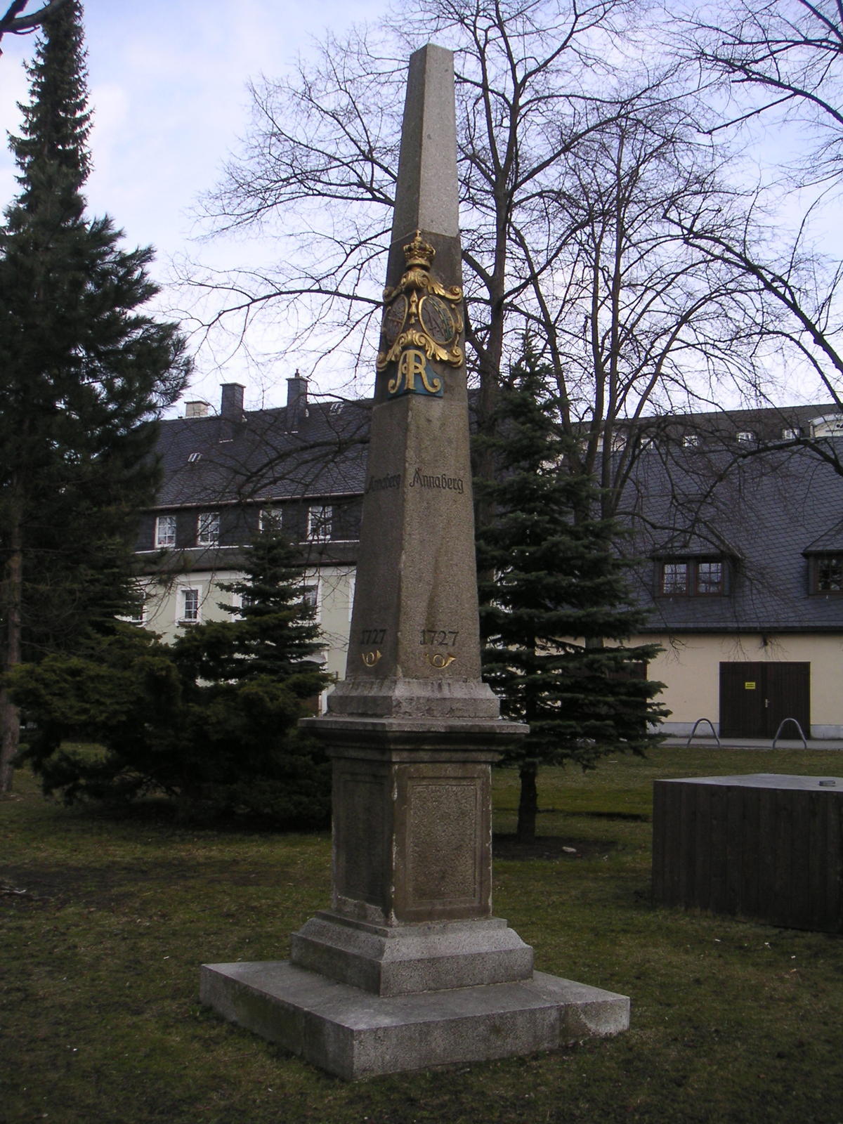 Kursächsischer Viertelmeilenstein Annaberg-Buchholz