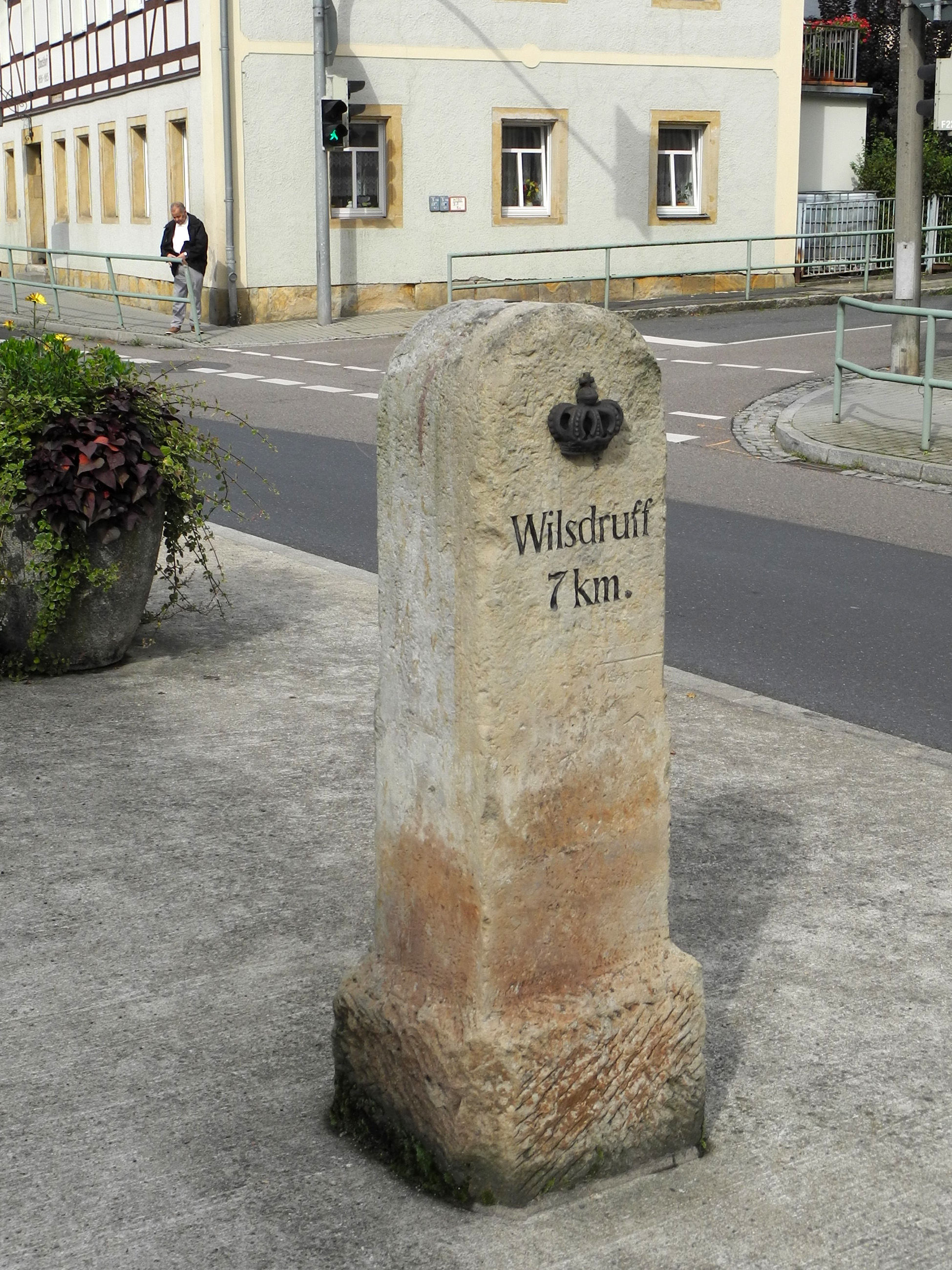 Königlich-Sächsischer Meilenstein Tharandt