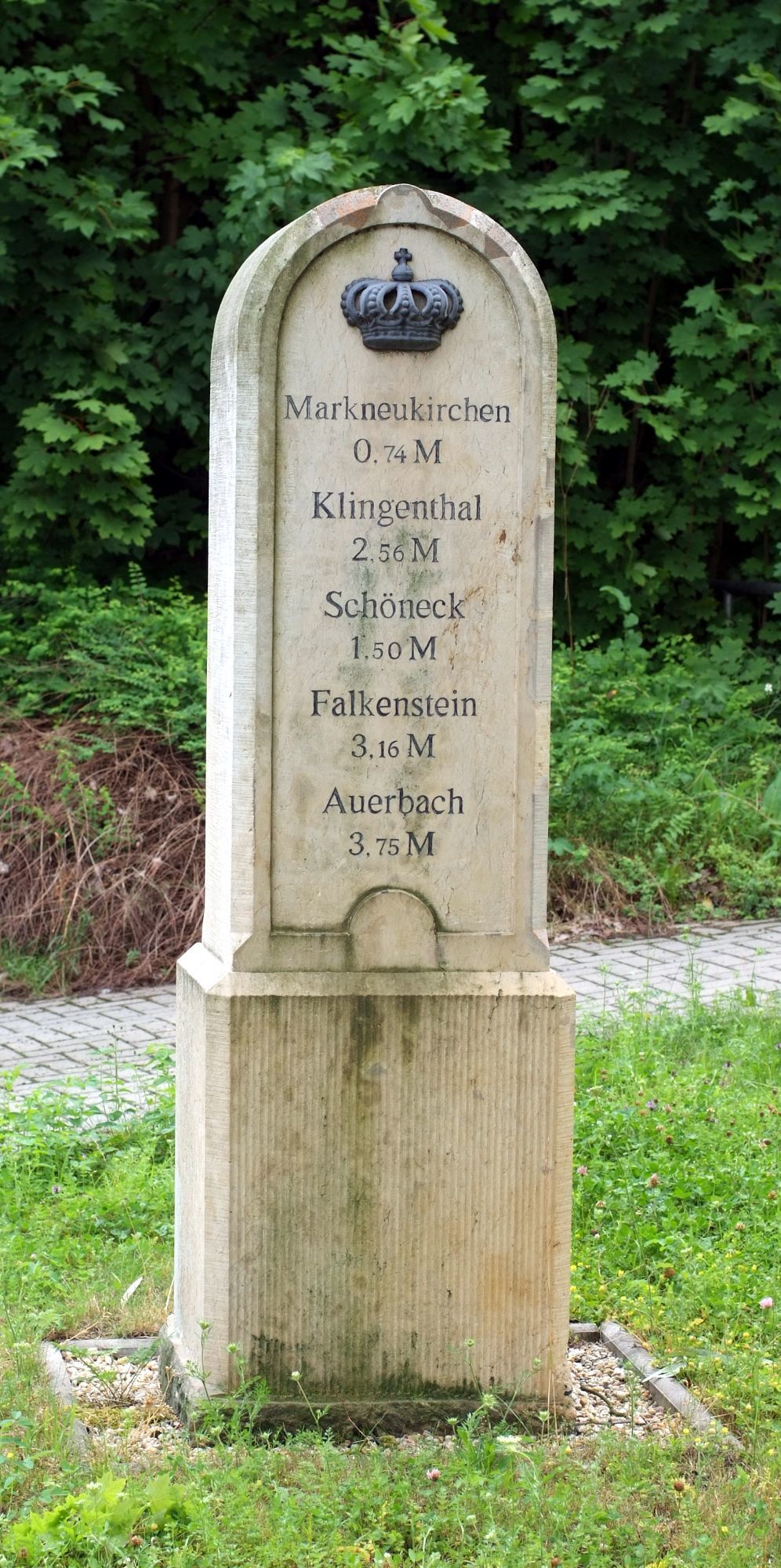 Königlich-Sächsischer Meilenstein Elsterstraße Adorf