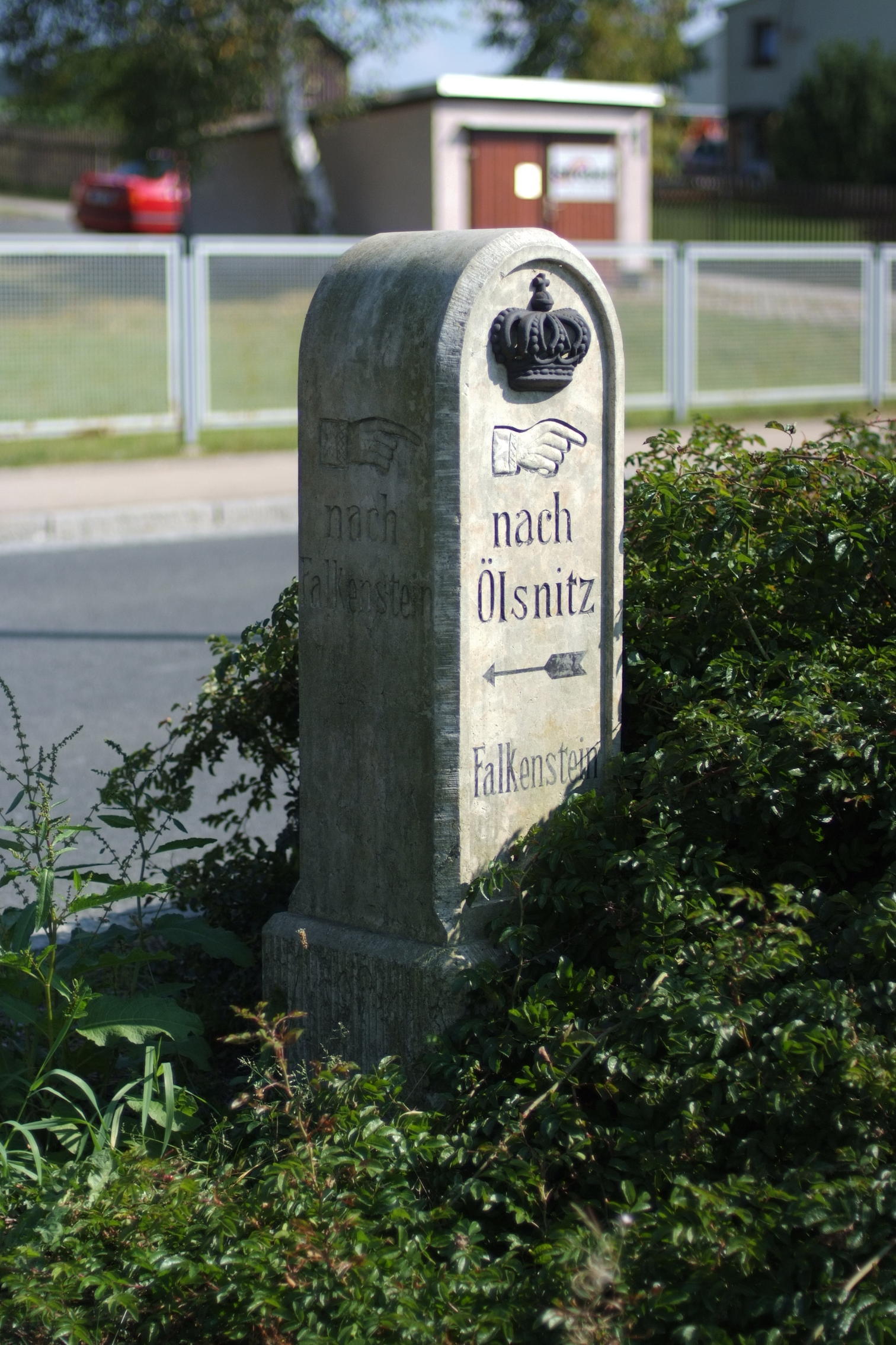 Königlich-Sächsischer Meilenstein Poppengrün