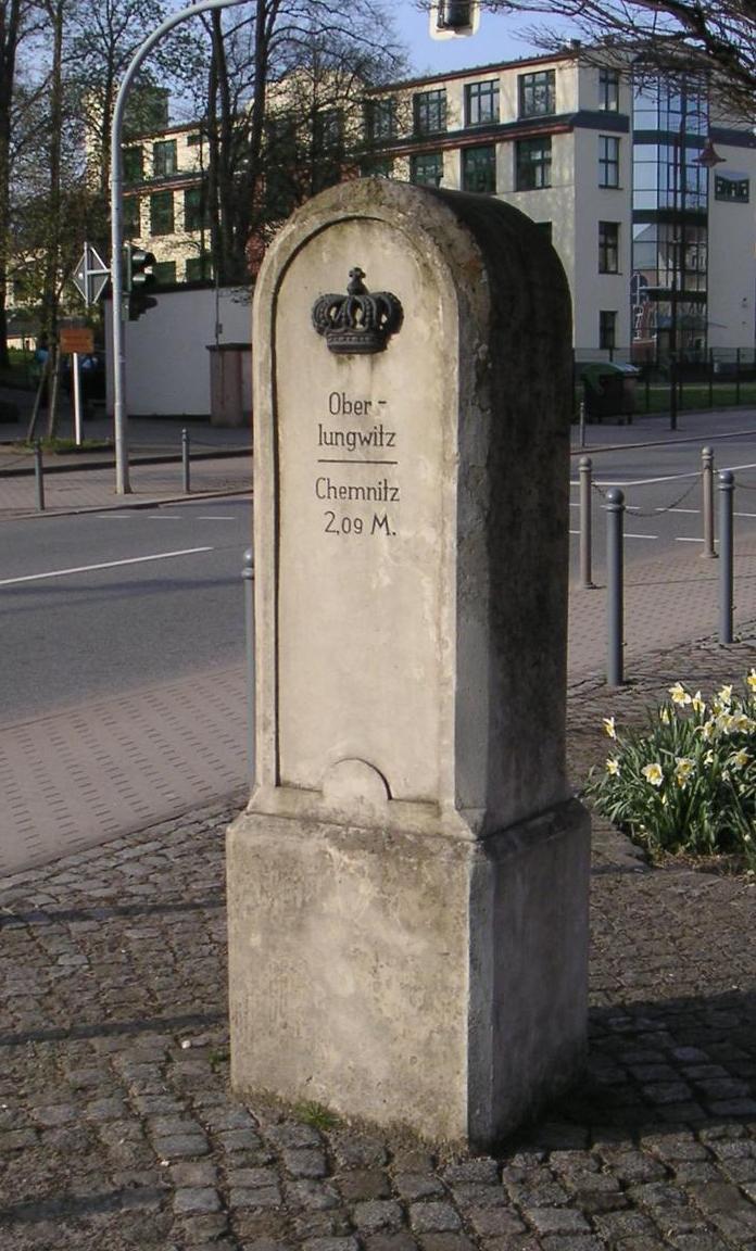 Königlich-Sächsischer Meilenstein Oberlungwitz